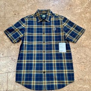 Roots Plaid Short Sleeve Button Down